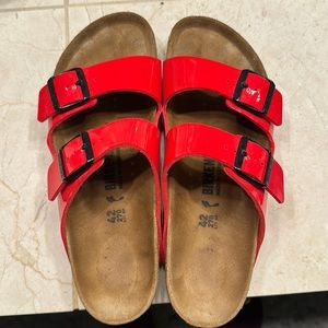 cherry patent birkenstock